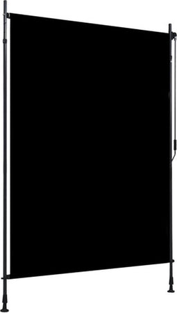 vidaXL - Rolgordijn - voor - buiten - 150x270 - cm - antraciet