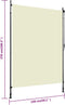 vidaXL - Rolgordijn - voor - buiten - 150x270 - cm - crème
