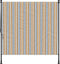 vidaXL - Rolgordijn - voor - buiten - 150x270 - cm - stof - en - staal - geel - en - wit