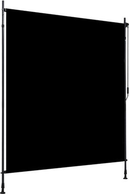 vidaXL - Rolgordijn - voor - buiten - 200x270 - cm - antraciet