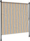vidaXL - Rolgordijn - voor - buiten - 200x270 - cm - stof - en - staal - geel - en - wit