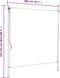 vidaXL - Rolgordijn - voor - buiten - 200x270 - cm - stof - en - staal - geel - en - wit