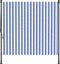 vidaXL - Rolgordijn - voor - buiten - 200x270 - cm - stof - en - staal - blauw - en - wit