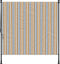 vidaXL - Rolgordijn - voor - buiten - 200x270 - cm - stof - en - staal - geel - en - wit