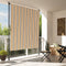 vidaXL - Rolgordijn - voor - buiten - 200x270 - cm - stof - en - staal - geel - en - wit