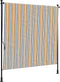 vidaXL - Rolgordijn - voor - buiten - 200x270 - cm - stof - en - staal - geel - en - wit