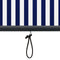 vidaXL - Rolgordijn - voor - buiten - 60x250 - cm - blauw - en - wit