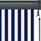 vidaXL - Rolgordijn - voor - buiten - 60x250 - cm - blauw - en - wit