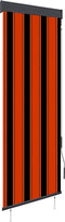 vidaXL - Rolgordijn - voor - buiten - 60x250 - cm - oranje - en - bruin