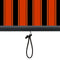 vidaXL - Rolgordijn - voor - buiten - 60x250 - cm - oranje - en - bruin