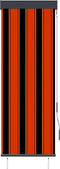 vidaXL - Rolgordijn - voor - buiten - 60x250 - cm - oranje - en - bruin