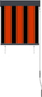 vidaXL - Rolgordijn - voor - buiten - 60x250 - cm - oranje - en - bruin