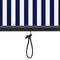 vidaXL - Rolgordijn - voor - buiten - 80x250 - cm - blauw - en - wit