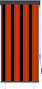 vidaXL - Rolgordijn - voor - buiten - 80x250 - cm - oranje - en - bruin