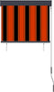 vidaXL - Rolgordijn - voor - buiten - 80x250 - cm - oranje - en - bruin