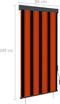vidaXL - Rolgordijn - voor - buiten - 80x250 - cm - oranje - en - bruin