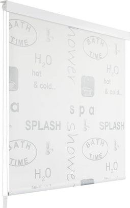 vidaXL - Rolgordijn - voor - douche - 100x240 - cm - splash