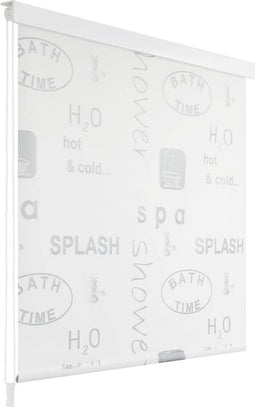 vidaXL - Rolgordijn - voor - douche - 120x240 - cm - splash