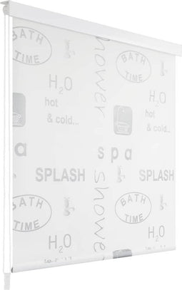 vidaXL - Rolgordijn - voor - douche - 140x240 - cm - splash