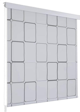 vidaXL - Rolgordijn - voor - douche - 80x240 - cm - vierkant