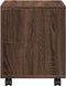 vidaXL - Rolkast - 37x33x42,5 - cm - bewerkt - hout - bruin - eikenkleurig
