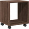 vidaXL - Rolkast - 37x33x42,5 - cm - bewerkt - hout - bruin - eikenkleurig