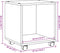 vidaXL - Rolkast - 37x33x42,5 - cm - bewerkt - hout - gerookt - eikenkleurig