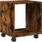 vidaXL - Rolkast - 37x33x42,5 - cm - bewerkt - hout - gerookt - eikenkleurig