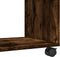 vidaXL - Rolkast - 37x33x42,5 - cm - bewerkt - hout - gerookt - eikenkleurig