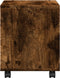 vidaXL - Rolkast - 37x33x42,5 - cm - bewerkt - hout - gerookt - eikenkleurig