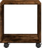vidaXL - Rolkast - 37x33x42,5 - cm - bewerkt - hout - gerookt - eikenkleurig