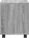 vidaXL - Rolkast - 37x33x42,5 - cm - bewerkt - hout - grijs - sonoma - eiken - kleurig
