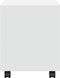 vidaXL - Rolkast - 37x33x42,5 - cm - bewerkt - hout - wit