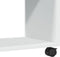 vidaXL - Rolkast - 37x33x42,5 - cm - bewerkt - hout - wit