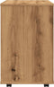 vidaXL - Rolkast - 46x36x59 - cm - bewerkt - hout - artisanaal - eikenkleurig