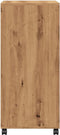 vidaXL - Rolkast - 55x40x91 - cm - bewerkt - hout - artisanaal - eikenkleurig