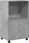 vidaXL - Rolkast - 55x40x91 - cm - bewerkt - hout - betongrijs