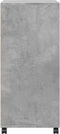 vidaXL - Rolkast - 55x40x91 - cm - bewerkt - hout - betongrijs