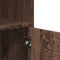 vidaXL - Rolkast - 55x40x91 - cm - bewerkt - hout - bruin - eikenkleurig