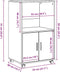 vidaXL - Rolkast - 55x40x91 - cm - bewerkt - hout - oud - houtkleurig