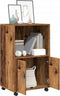 vidaXL - Rolkast - 55x40x91 - cm - bewerkt - hout - oud - houtkleurig