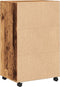 vidaXL - Rolkast - 55x40x91 - cm - bewerkt - hout - oud - houtkleurig
