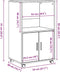vidaXL - Rolkast - 55x40x91 - cm - bewerkt - hout - sonoma - eikenkleurig