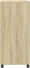 vidaXL - Rolkast - 55x40x91 - cm - bewerkt - hout - sonoma - eikenkleurig
