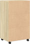 vidaXL - Rolkast - 55x40x91 - cm - bewerkt - hout - sonoma - eikenkleurig