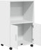 vidaXL - Rolkast - 55x40x91 - cm - bewerkt - hout - wit