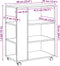 vidaXL - Rolkast - 60x35x75 - cm - bewerkt - hout - artisanaal - eikenkleurig