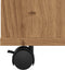 vidaXL - Rolkast - 60x35x75 - cm - bewerkt - hout - artisanaal - eikenkleurig