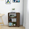 vidaXL - Rolkast - 60x35x75 - cm - bewerkt - hout - bruin - eikenkleur