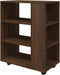 vidaXL - Rolkast - 60x35x75 - cm - bewerkt - hout - bruin - eikenkleur
